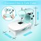 Sewing Machine Portable, 2-Speed Mini Sewing Machine for Beginners, Safe Sewing Kit & Easy to Use Small Sewing Machine with Extension Table, Light, Foot Pedal, Best Gift for Kids Women and Household